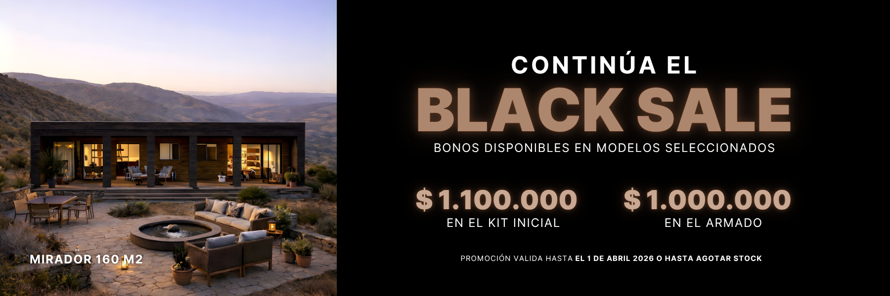 Black Sale Mirador 160 m2